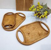 قیمت سینی چوبی بیضی ۳ عددی