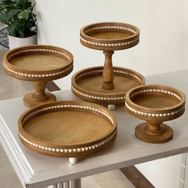 ست پذیرایی چوبی مهرهدار دار