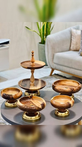 سرویس پذیرایی چوب گردو سوپر براق