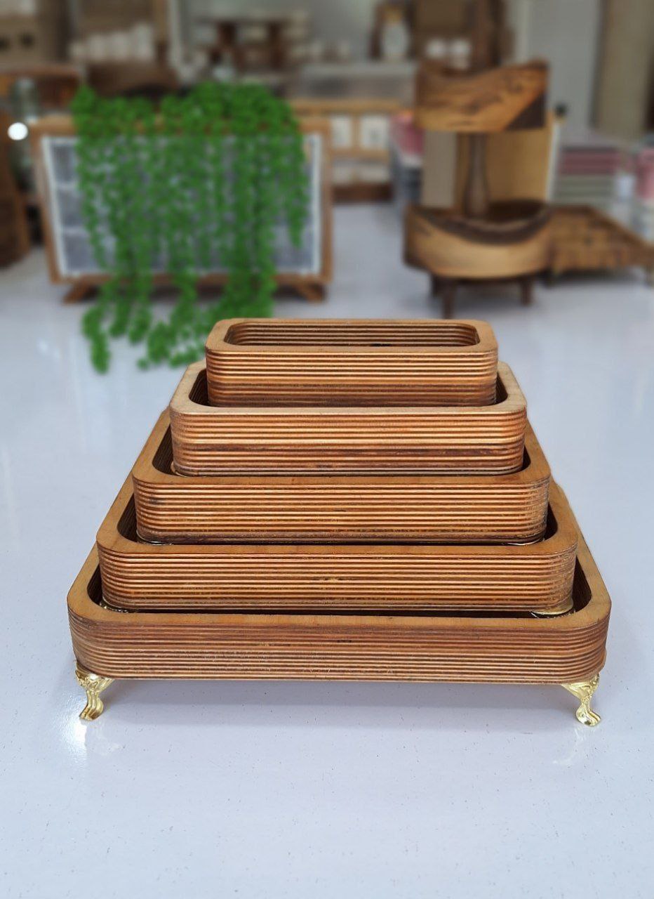 کاسه ۵ عددی مستطیل