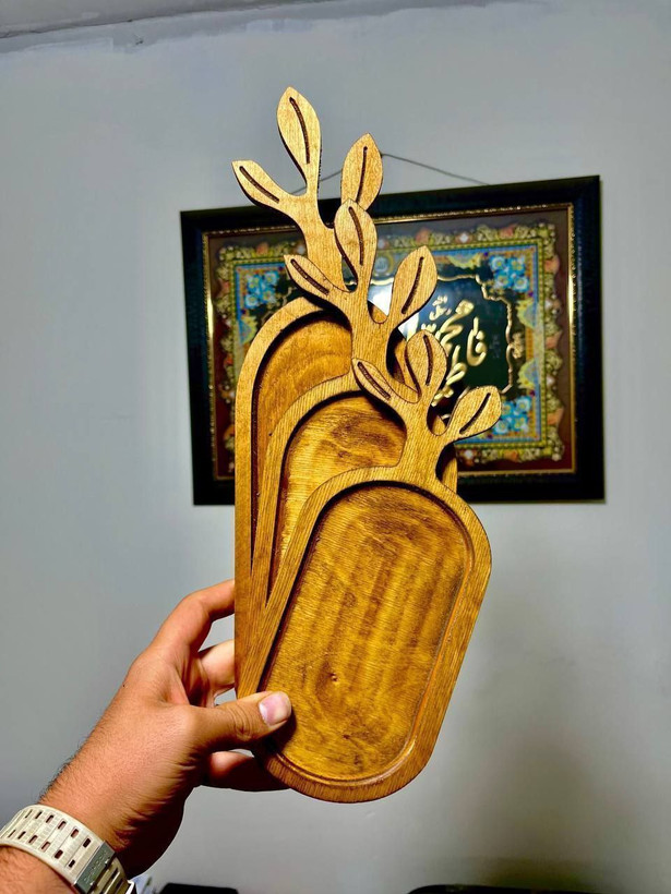 رولت خوری برگ چوبی