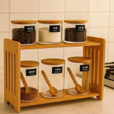 سرویس پاسماوری آشپزخانه چوبی و آکریلیک شفاف