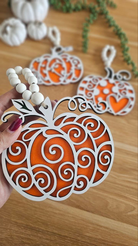 آویز دکوری طرح کدو برای میز و آشپزخانه