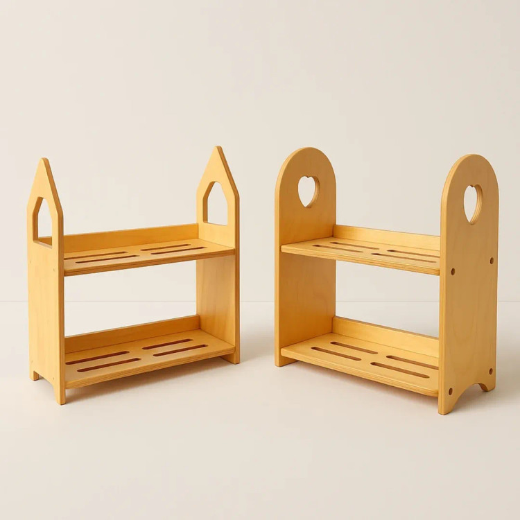 استند چوبی دو طبقه