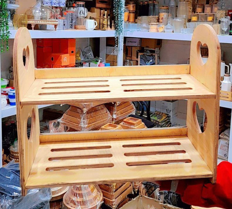 استند چوبی دو طبقه مقاوم