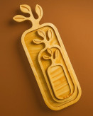 رولتخوری چوبی با طراحی مینیمال