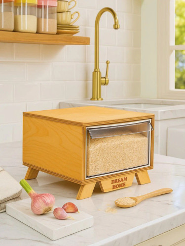 جا برنجی چوبی پایه دار