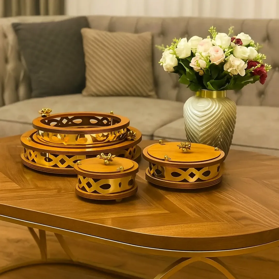 ست پذیرایی چوبی چهار تکه