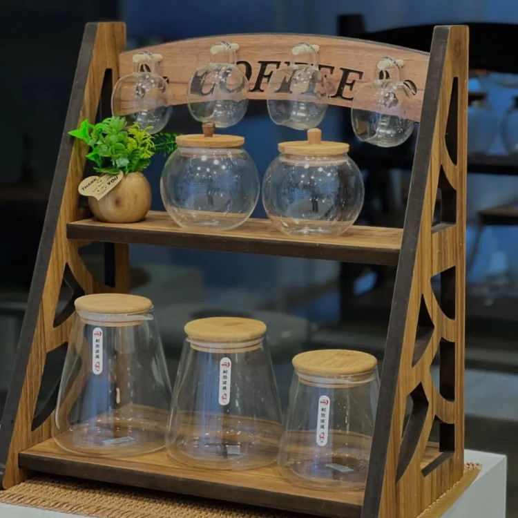 استند چوبی آویز دار