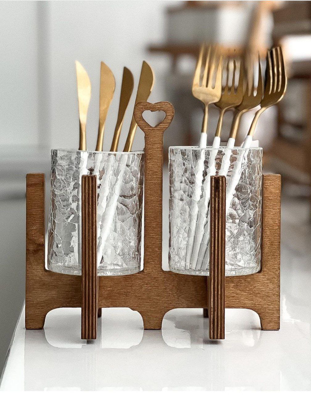 جاقاشقی دو قلو پایه چوبی