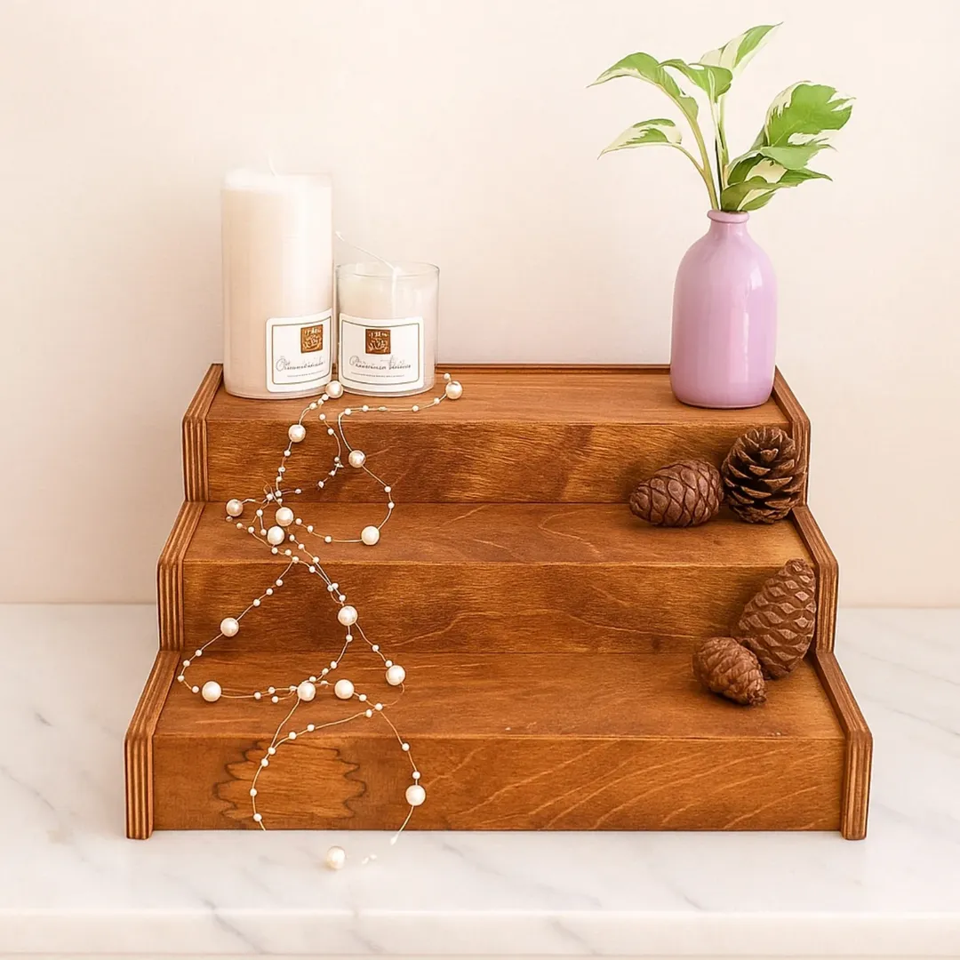 استند چوبی پله ای