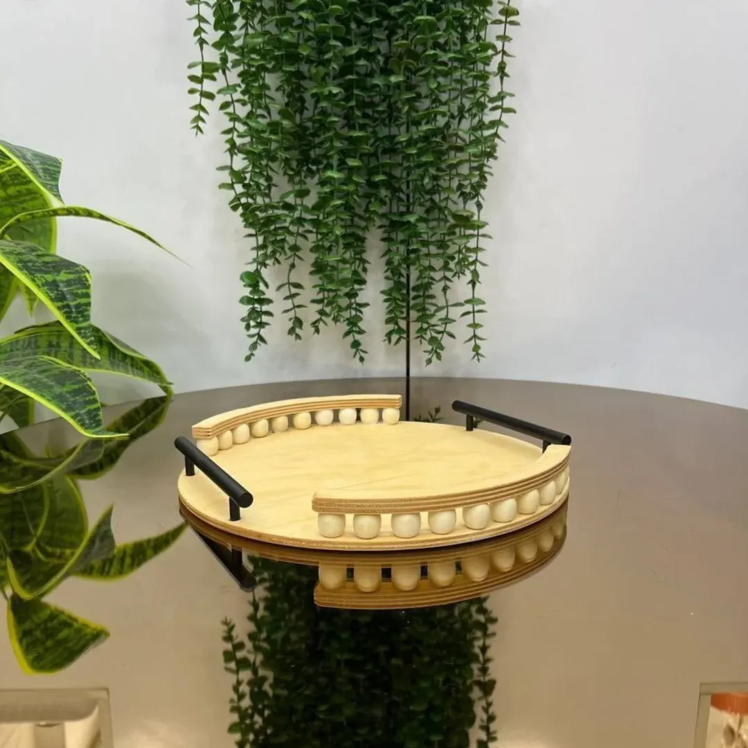 سینی مستطیل مهره دار