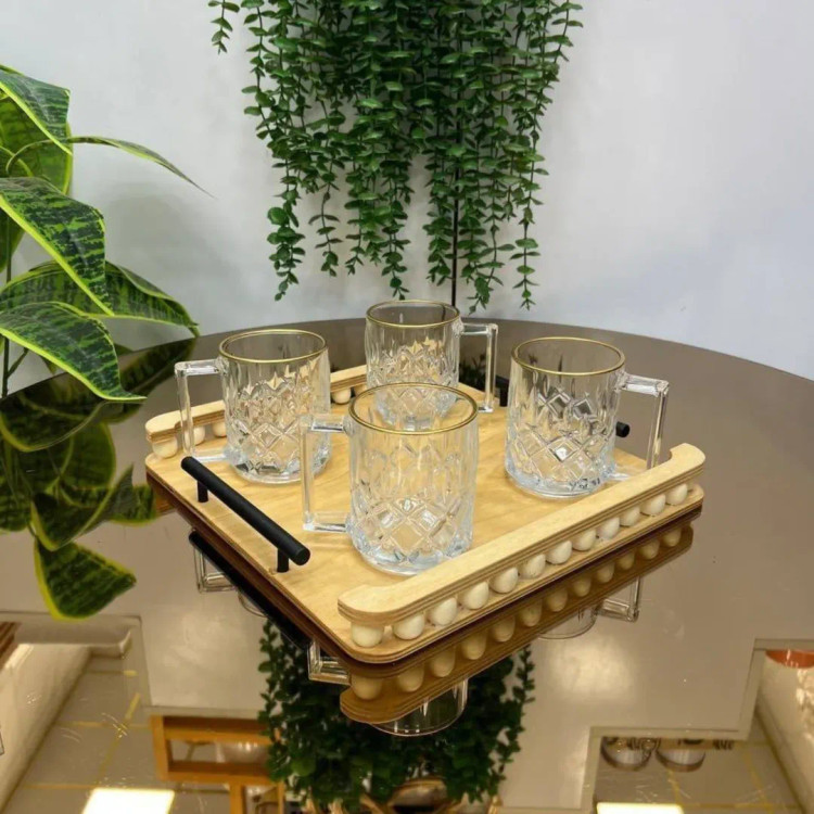 سینی مربع مهره دار