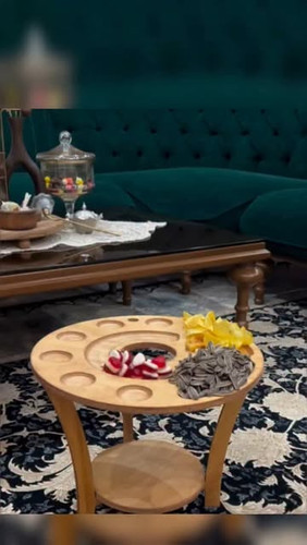 استند قلیان چوبی