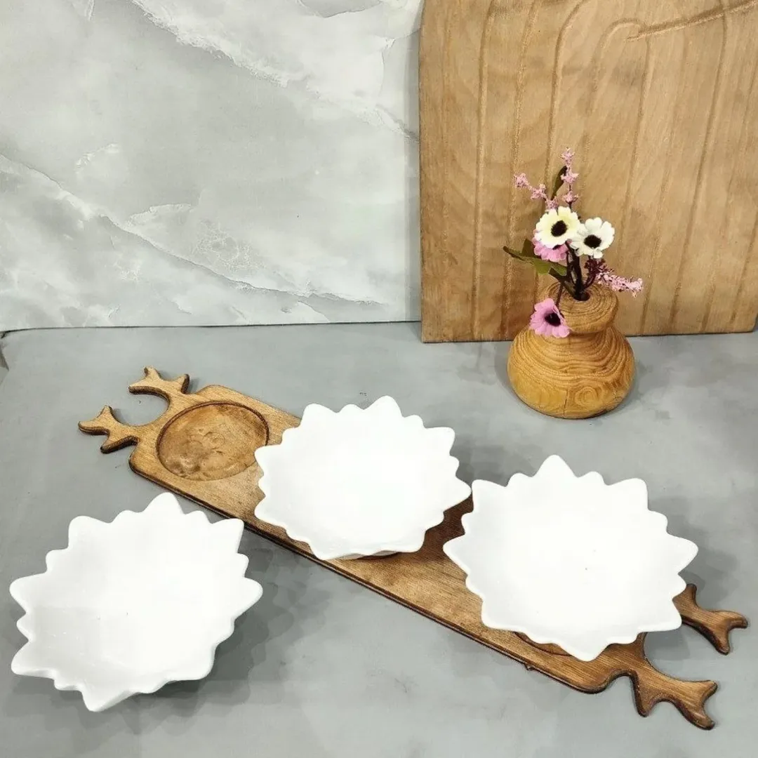 اردو خوری سرامیک زیر چوب