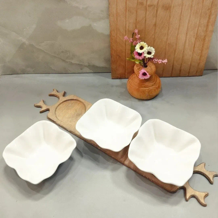 اردو خوری سه تایی زیر چوبی