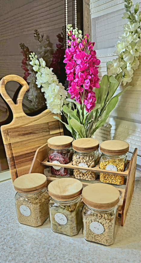 سرویس ادویه درب چوبی