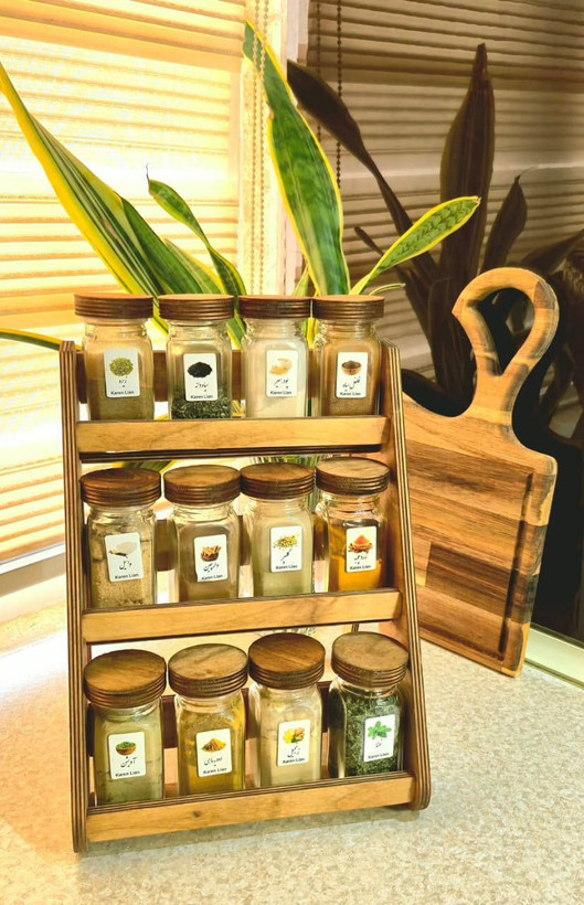 ست ادویه مککارتی ۳ طبقه قابل استفاده روی کابینت و داخل کشو