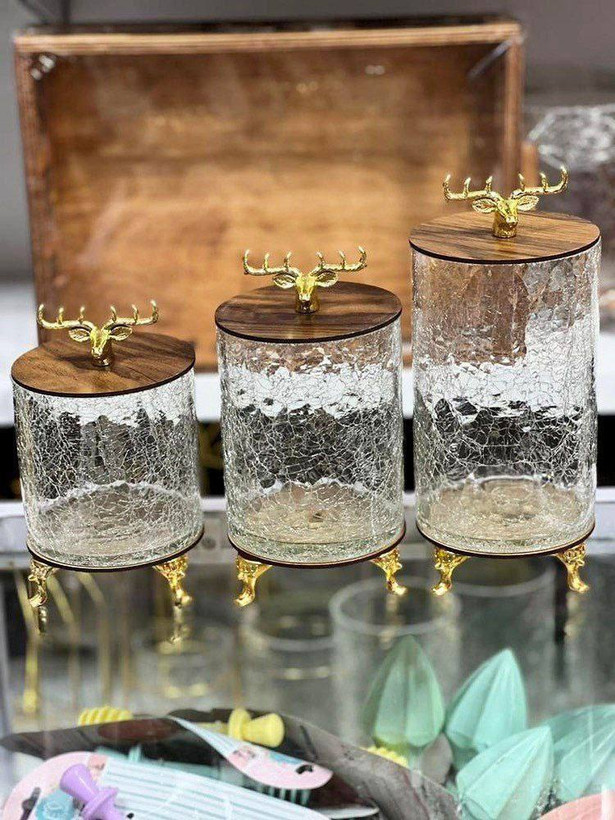 بانکه بلور آبگز ۳ عددی