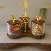 بانکه بلور آبگز دسته دار