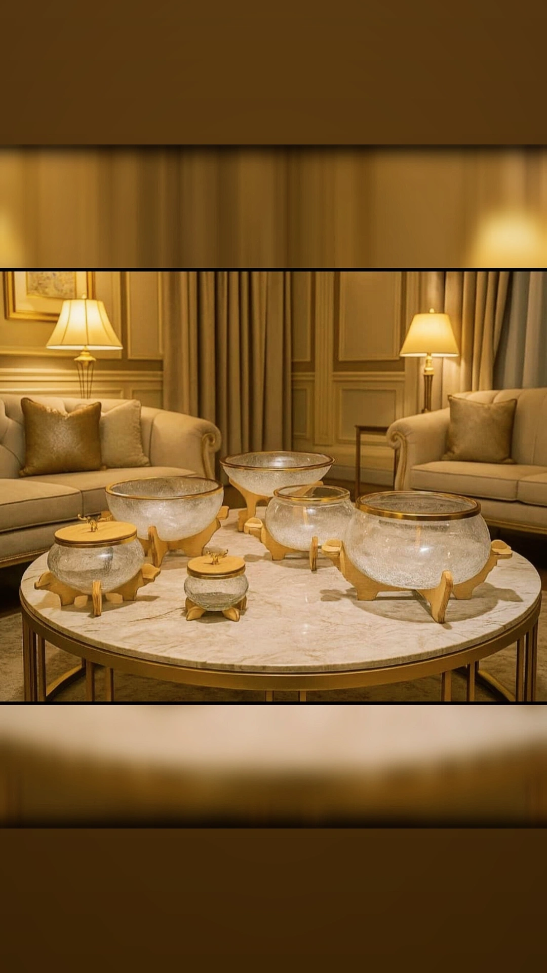 سرویس پذیرایی بلور ابگز لب طلا