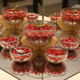 ست انار خوری آبگز لب طلا