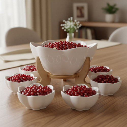 سرویس کاسه سرامیکی گل