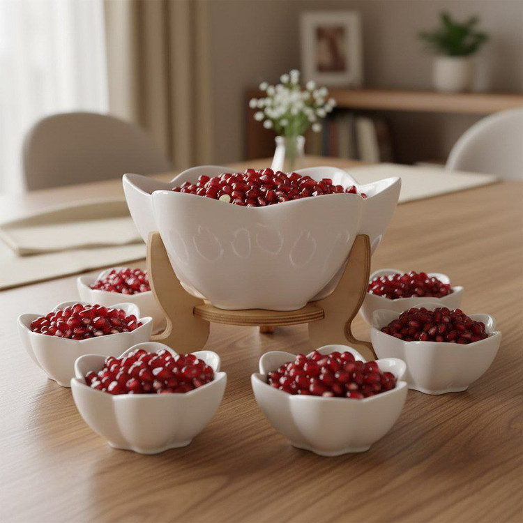 سرویس کاسه سرامیکی گل