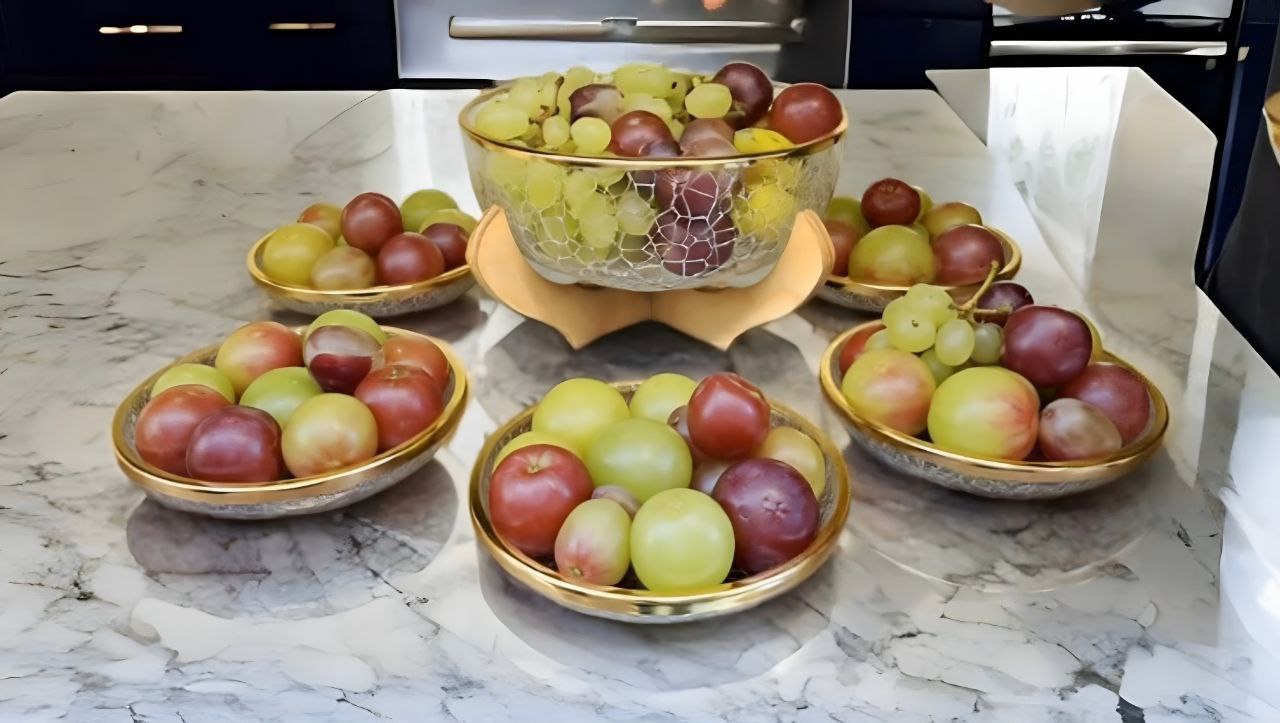 سرویس میوه خوری ابگز لب طلا