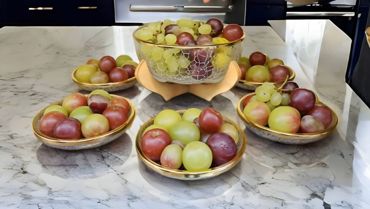 سرویس میوه خوری ابگز لب طلا