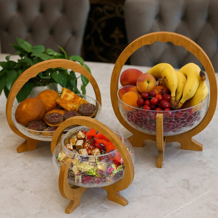 سرویس آبگز پایه چوبی سبد شکل