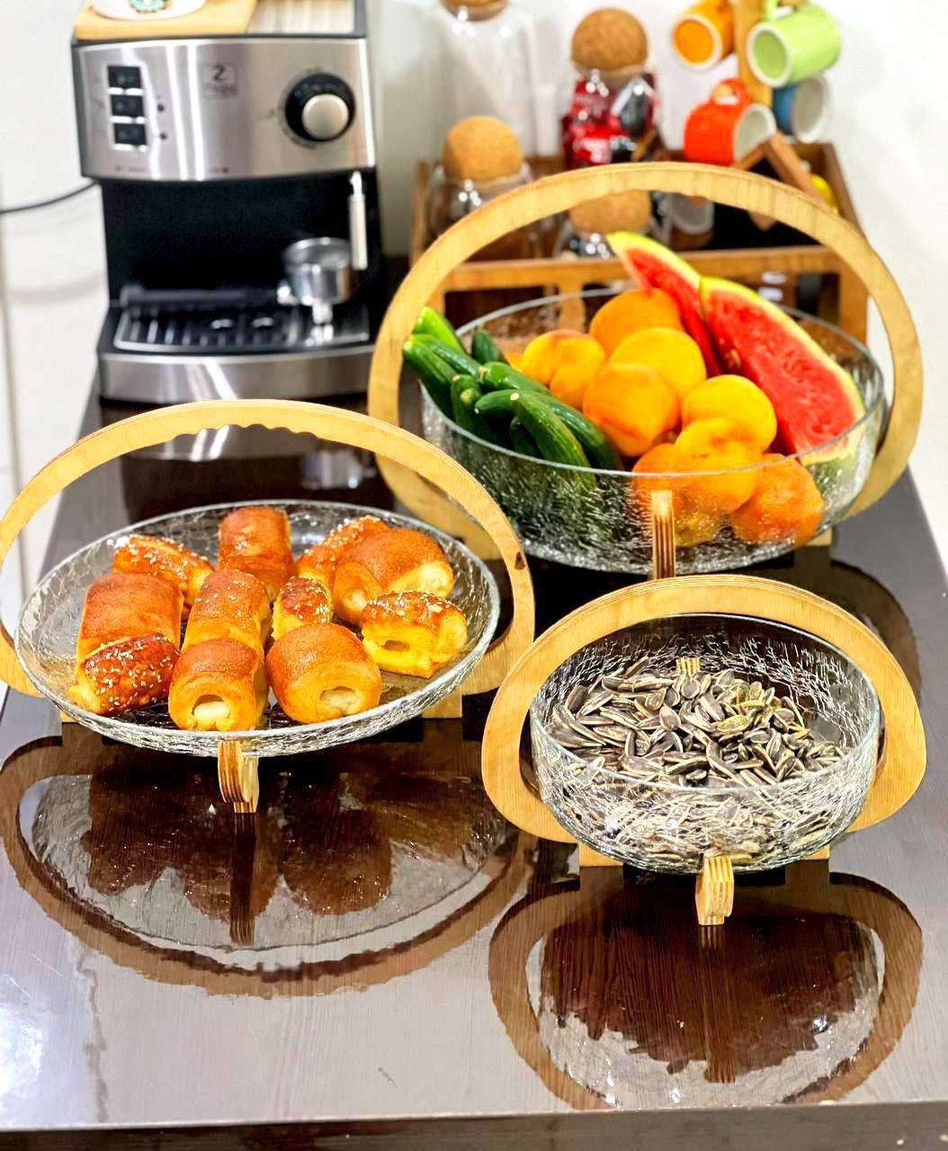 سرویس پذیرایی طرح شکسته مدل سبدی