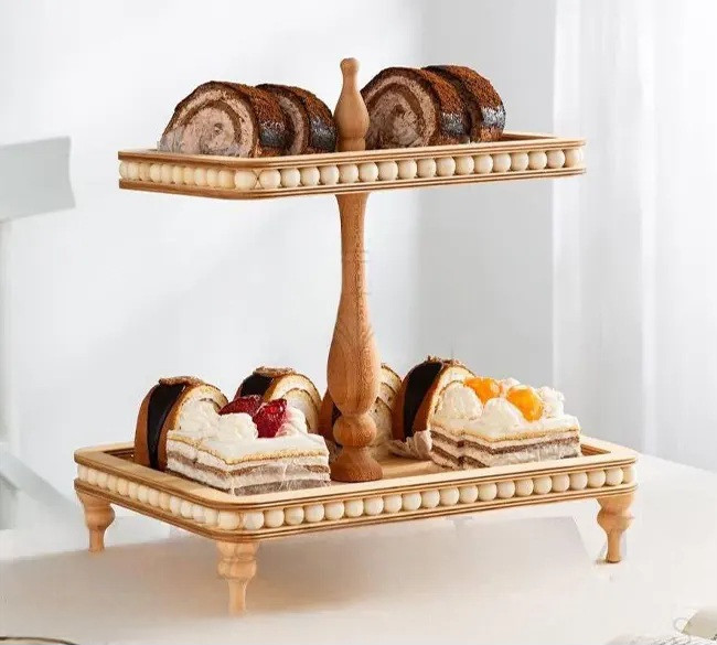 شیرینی خوری دو طبقه مهره دار