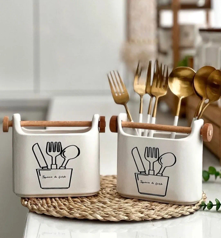 جاقاشقی سرامیکی دسته چوبی