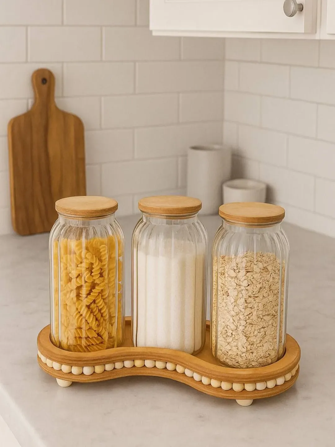 بانکه بلور درب چوبی