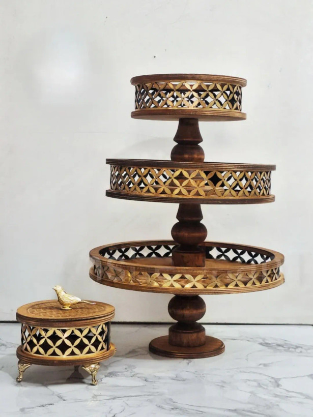 سرویس چوبی ۴ عددی