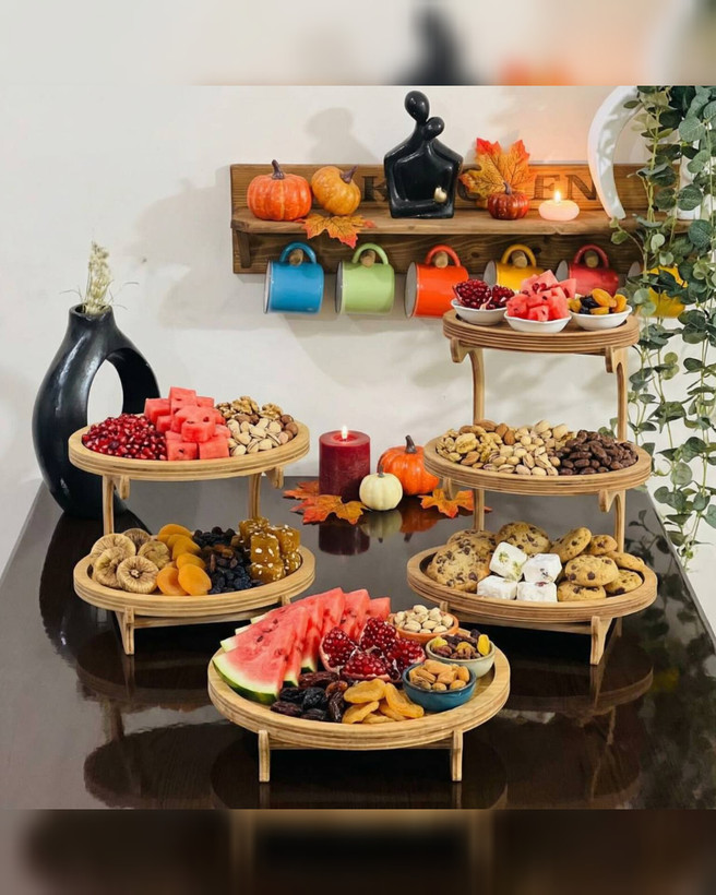 تنقلات خوری دو طبقه چوبی