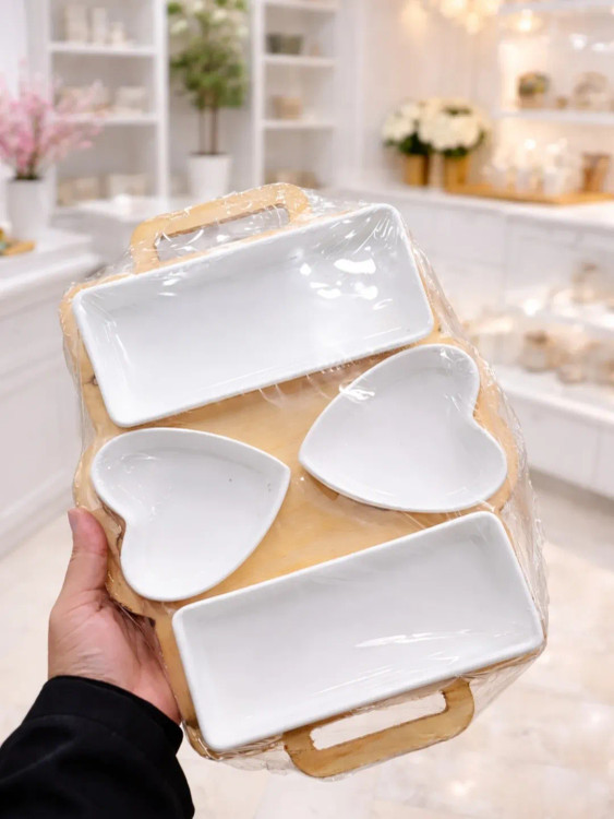 اردو خوری سرامیکی سینی دار