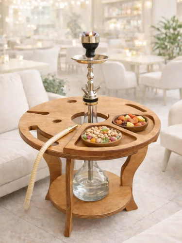 استند قلیان چوبی محکم