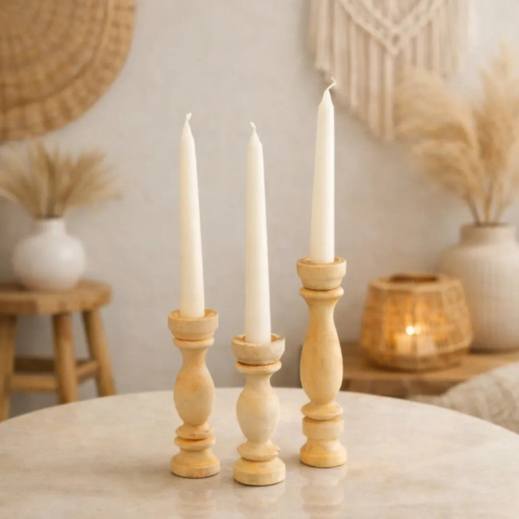 جاشمعی سه عددی چوب