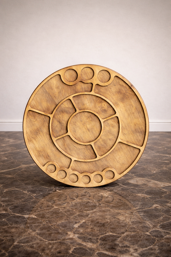 سینی مزه خوری گرد چوبی