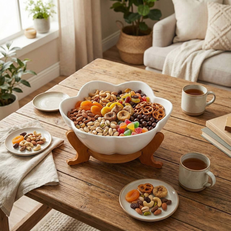 کاسه سرامیک گل متوسط