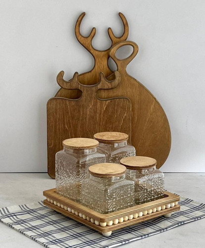 بانکه درب چوبی استند دار