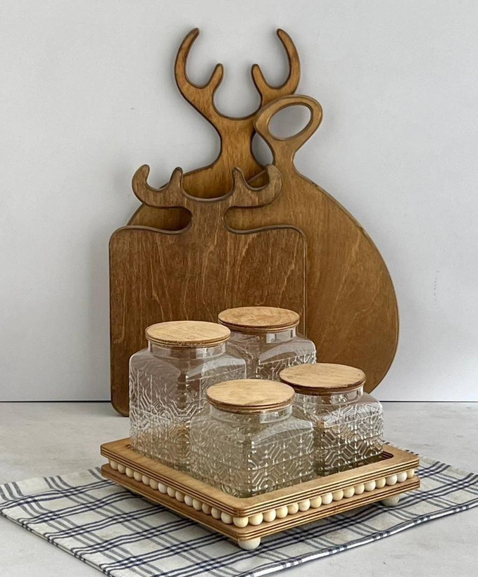 بانکه درب چوبی استند دار