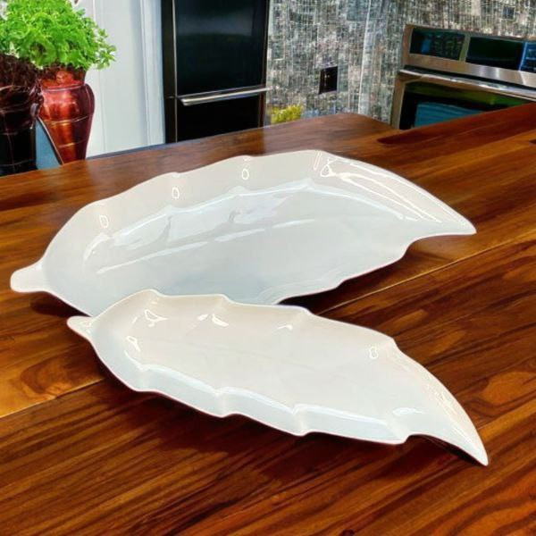 رولت خوری چینی طرح برگ جفتی