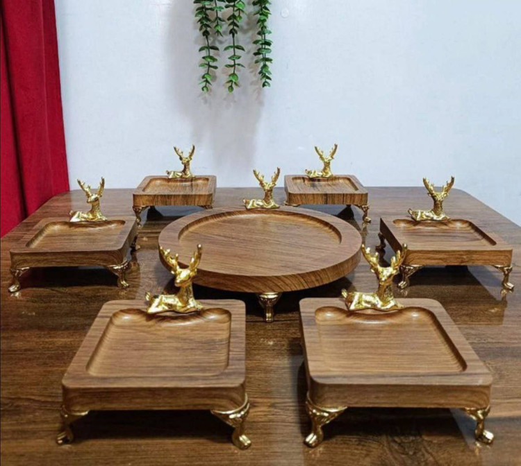 هفت سین پایه دار چوبی