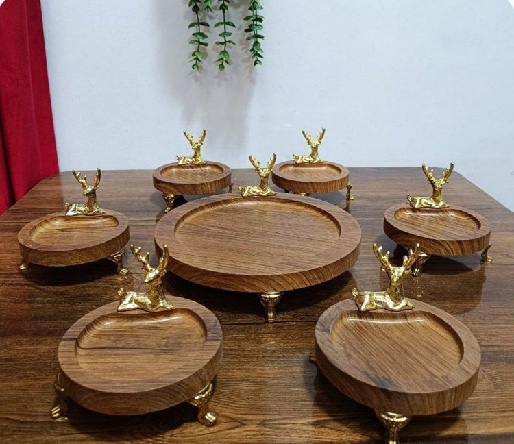 هفت سین چوبی گرد